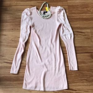 Soft Pink Dress and Faux Pearl Necklace Included!